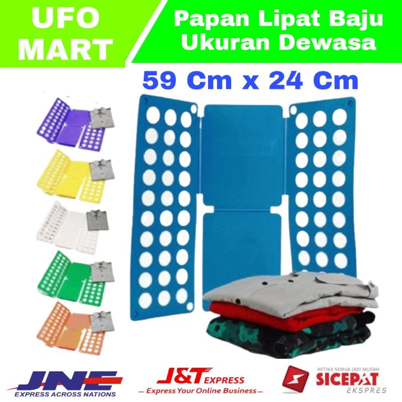 alat pelipat baju ukuran dewasa 59 cm x 24 cm papan lipat baju Magic Clothing Board