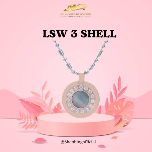 Kalung Kesehatan MCI LSW 3 Shell Pendant ANTI RADIASI - KALUNG MCI LSW 3 SHELL PENDANT ASLI