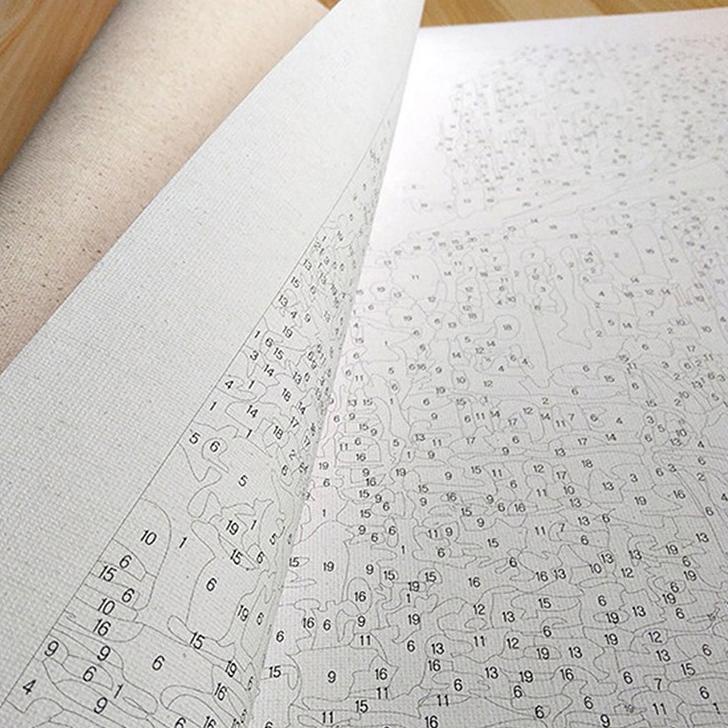 

TR6✱ 【PBN】 paint by number lukisan cat minyak kanvas paint by number kit painting by number frameless 40x50cm kado Santorini Harga Murah