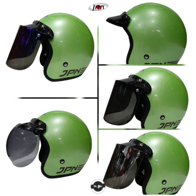 Helm Bogo Hijau Fuji Glossy