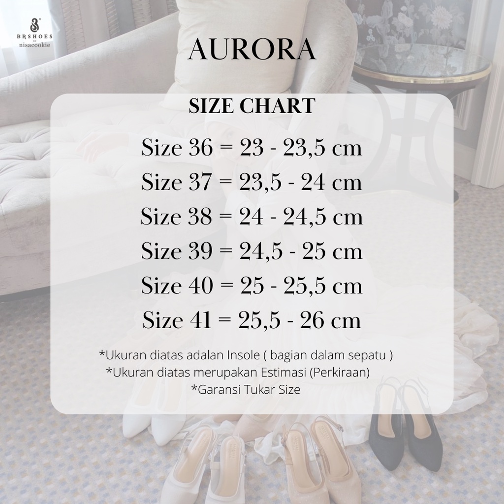 AURORA SHOES Sandal Heels Kaca Premium [BRSHOES X NISACOOKIE]