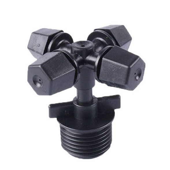 SPRINKLER SPRAYER HEAD 4 WAY MIST NOZZLE MISTI FITTING DRAT SETENGAH INCHI FEZONE