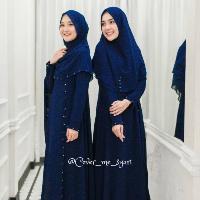 Medina Dress by Cover Me ID - Ready Stock Gamis Casual Ceruty Pesta Muslimah Busui Bumil Wudhuable
