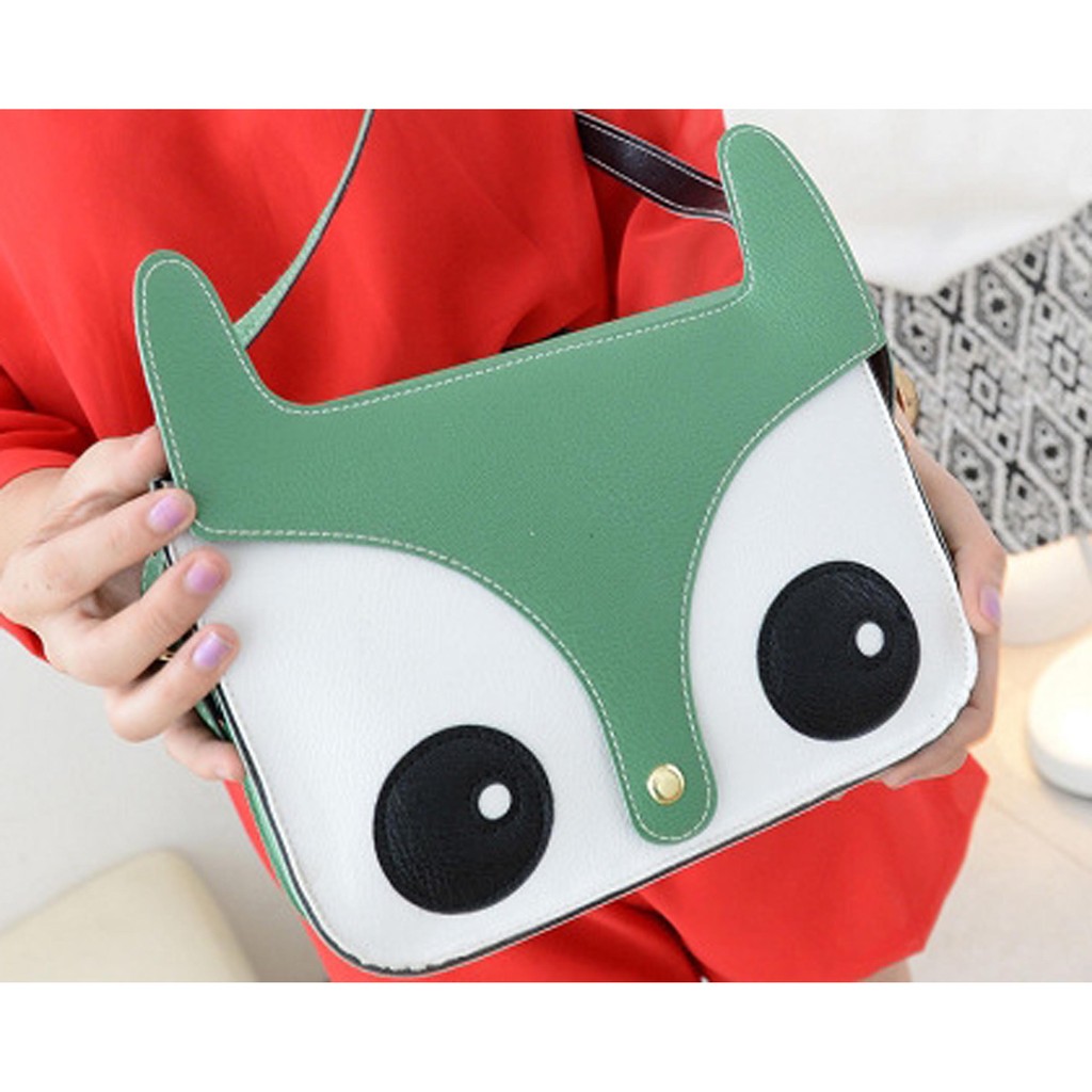 tas muka rubah lucu / cute naughty little fox head shoulder bag (3i3) BTA018