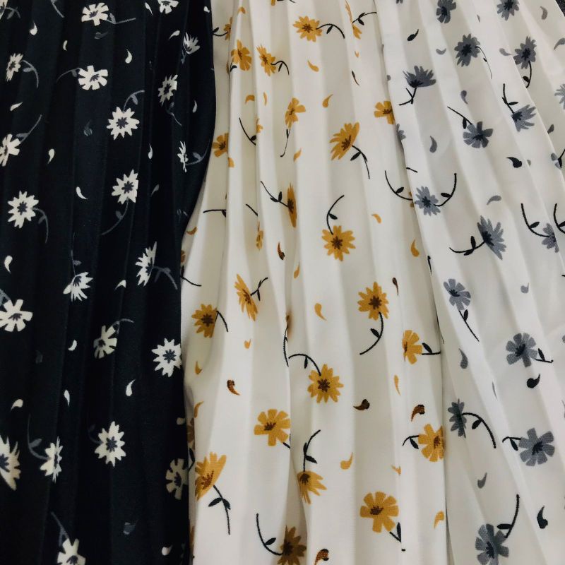 ROK PLISKET DAISY / ROK PLISKET PREMIUM / ROK TERLARIS - BAHAN PREMIUM