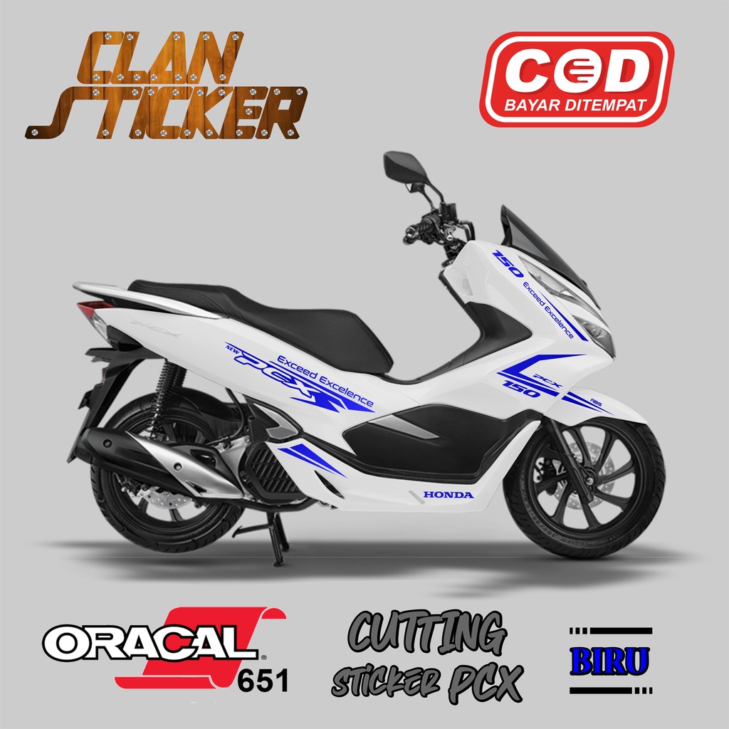 Cutting Sticker PCX 150 Sporty Abs Stiker Aksesoris Motor Honda Kode 15 Lis Body Variasi 160 Futuris