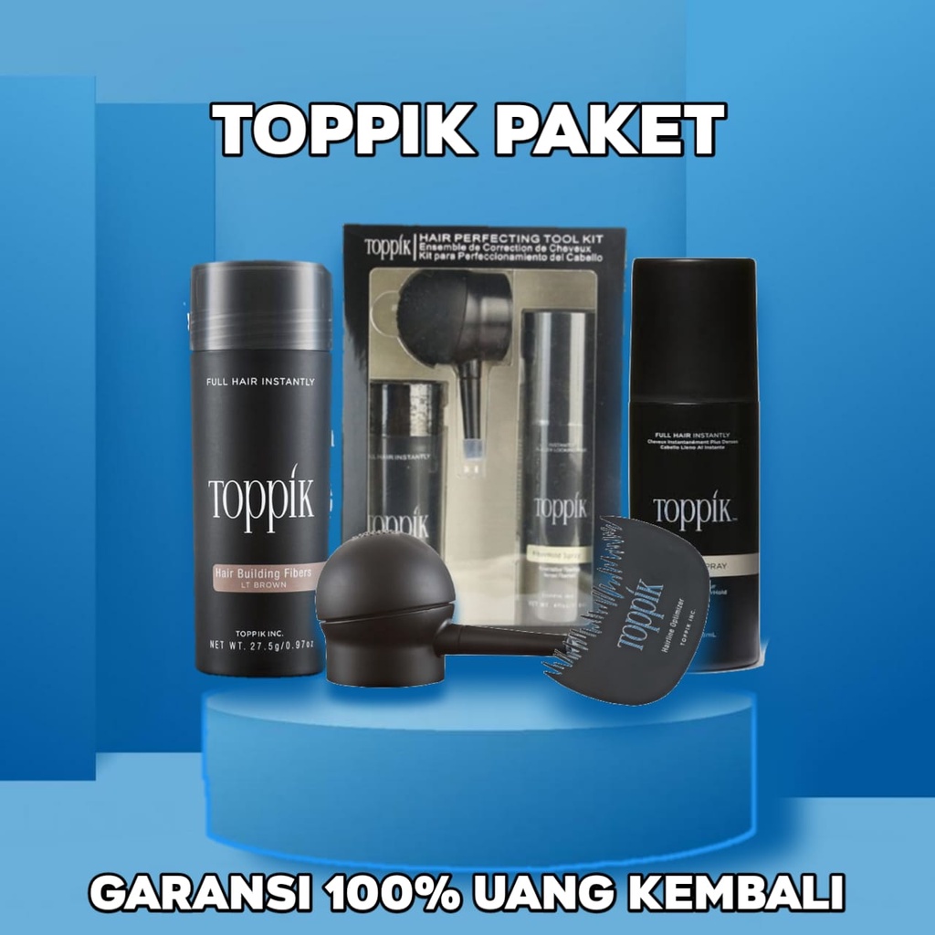 Toppik Penebal Rambut Cepat Toppik Hair Building Fiber Original USA / Hitam Seperti Caboki / Pelebat Rambut