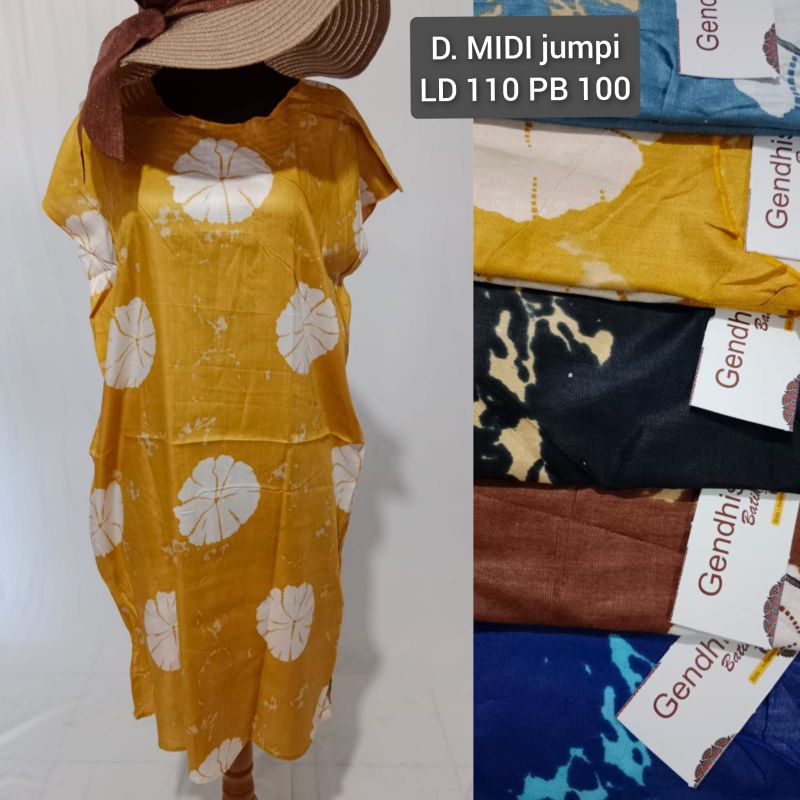 MIDI mini dress daster gemes LD 120 PB 110 Gendhis batik