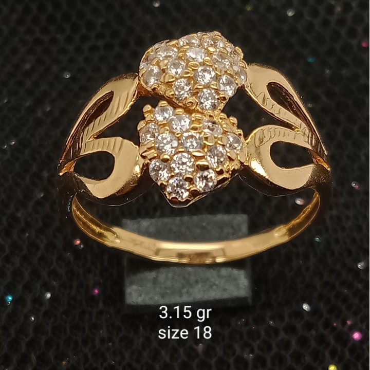 Cincin Emas 17 K - 3.15 gr Kadar 750 - 2176