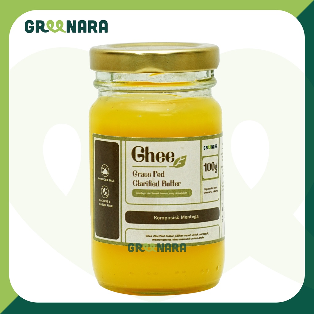 Jual Greenara Ghee 100gr Grass Fed Clarified Butter Original /Mentega Shopee Indonesia
