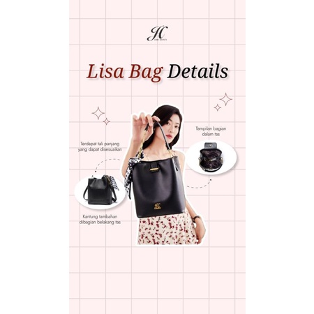 Lisa Bag Jims Honey Original Tas Selempang wanita realpic cod lembut fashion korea bucket bag