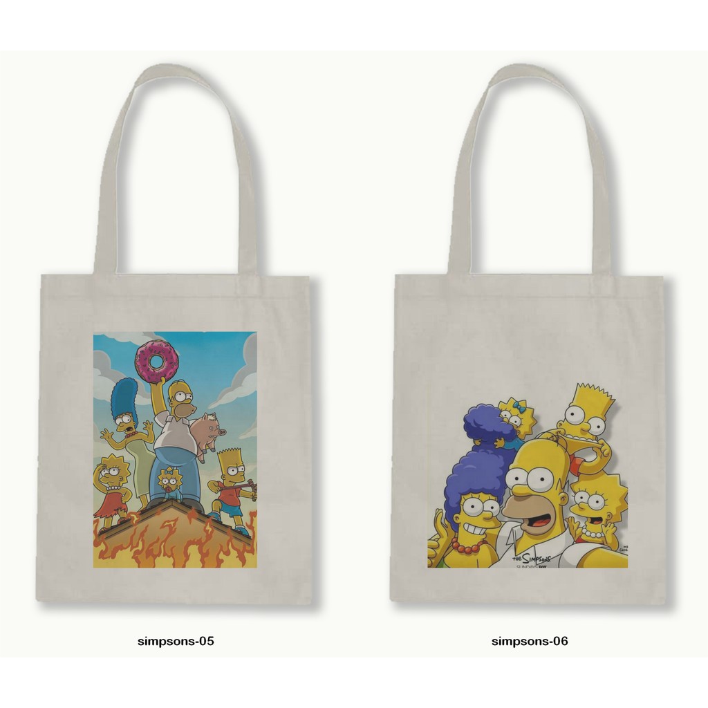 TOTE BAG BLACU 30X40 - THE SIMPSONS - 01