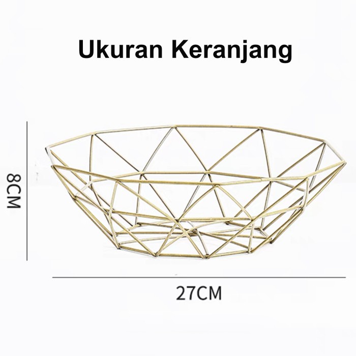 Tempat Keranjang Buah Nordic Diagonal Fruit Basket Small Size