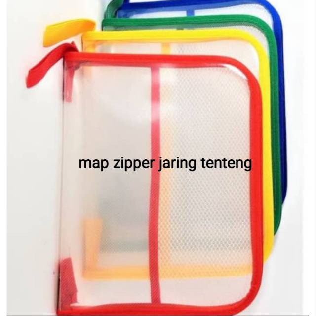 

Map Zipper tenteng jaring / map seleting jaring