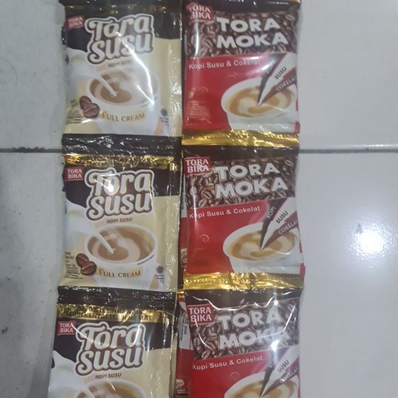 

Kopi torabika susu & torabika moka renteng