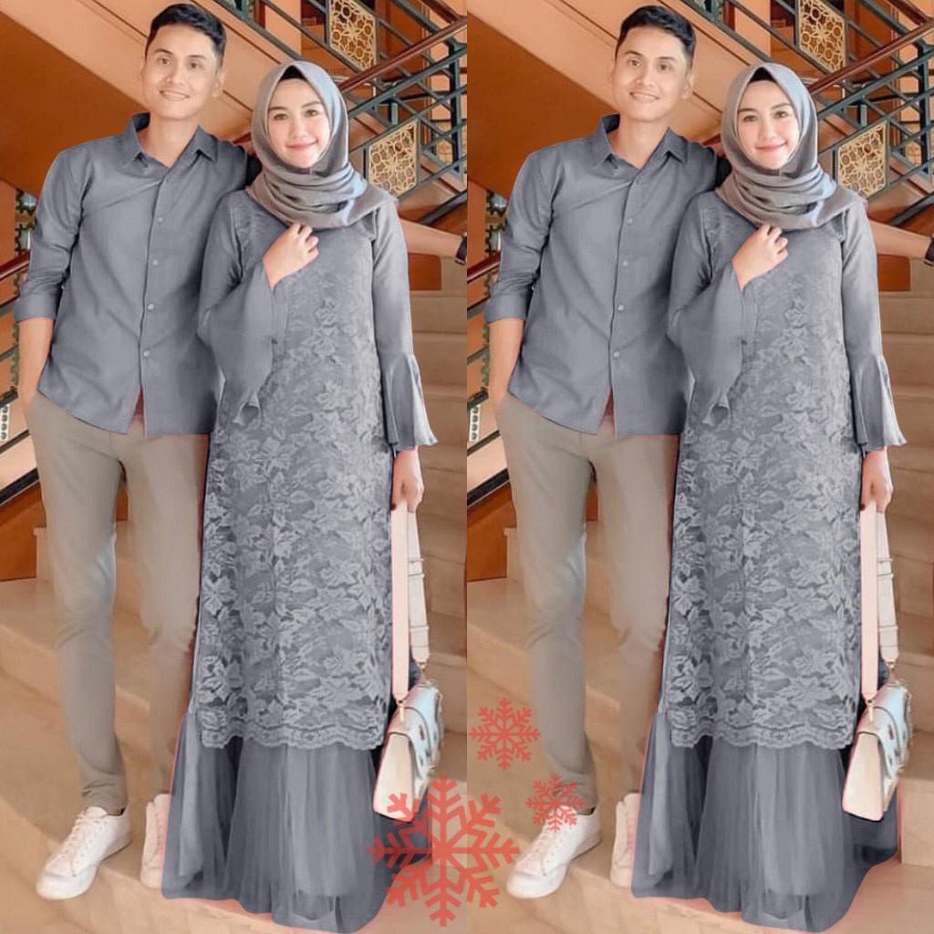 COUPLE GAMIS BRUKAT TULANG CP PELINO PREMIUM