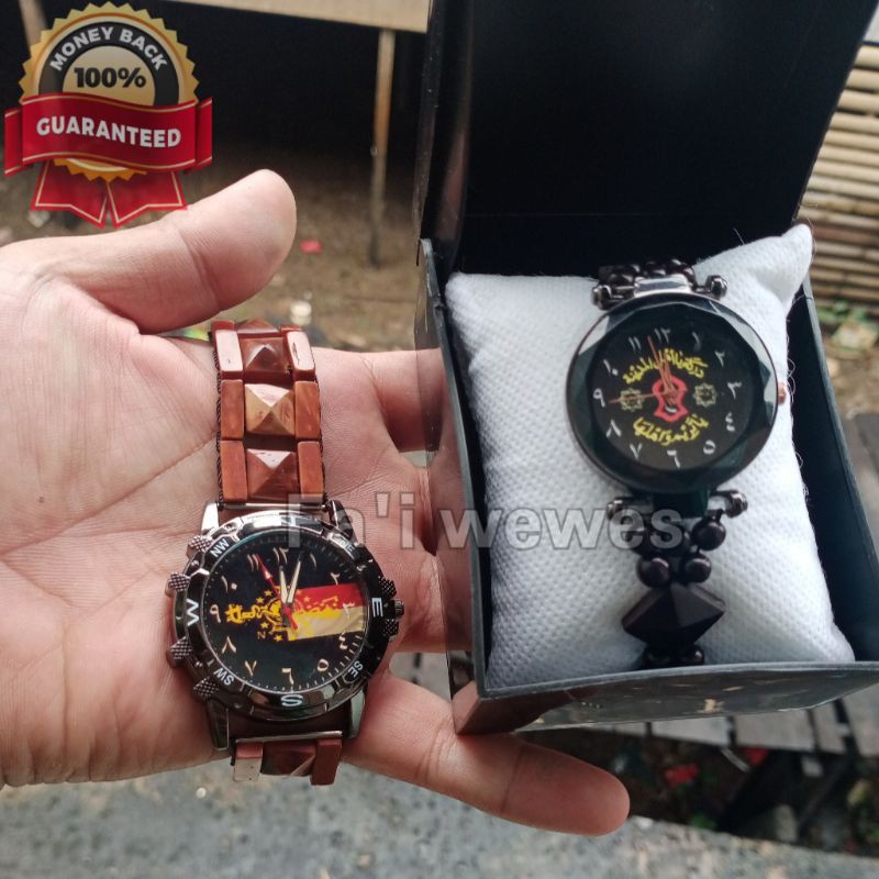 jam tangan kaukah couple bisa COD bonus tali asli dn betrai