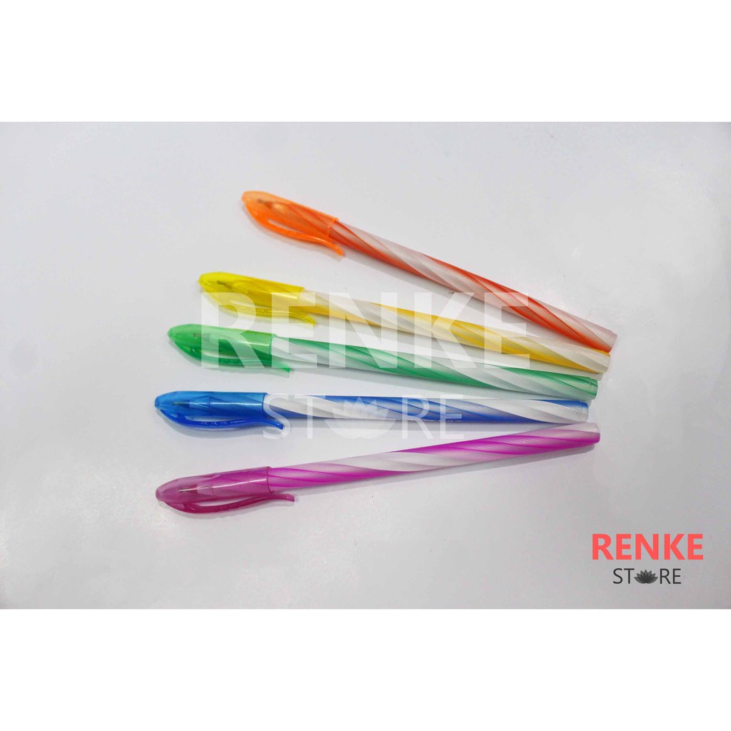 

Pulpen Lilin Warna Warni Besar - Pena / Ballpoint / Bolpen Unik