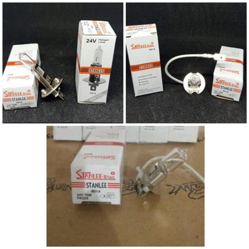 bohlam lampu H3 H1 24V 70W 12V 55W