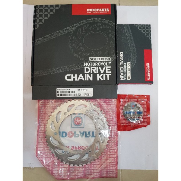 GEAR SET YAMAHA R15 YZF155 MERK INDOPARTS / GEAR PAKET + RANTAI / Y1448-2828S-R1N
