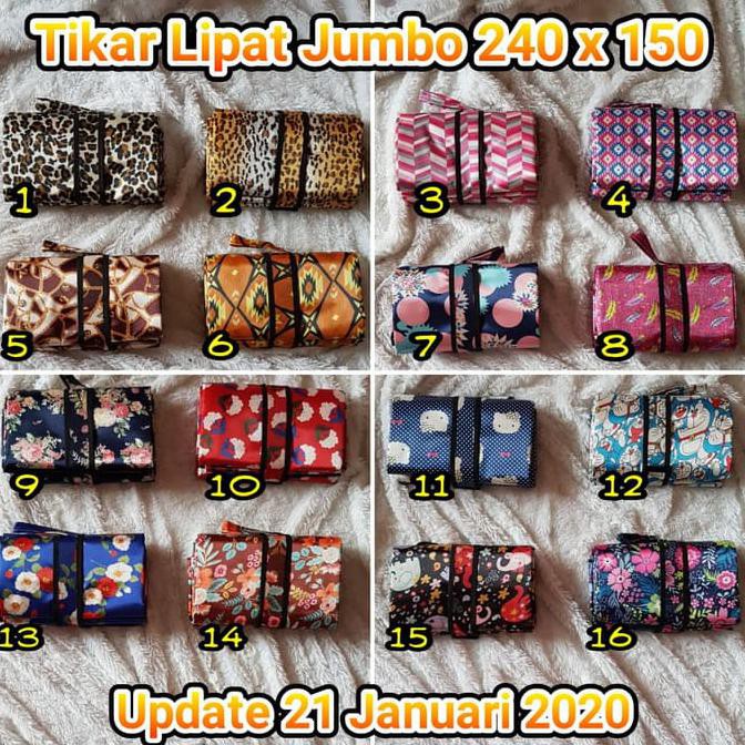 TIKAR LIPAT MICROSATIN/ TIKAR JUMBO/ TIKAR PLASTIK/ WATERPROOF /BERAT 1300GR