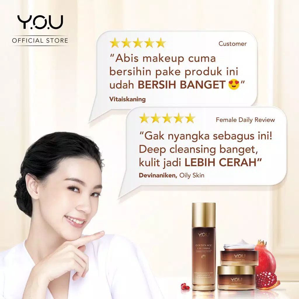 YOU Golden Age Deep Cleansing Facial Wash 100g [Deep Pore Cleansing &amp; Removes Makeups]