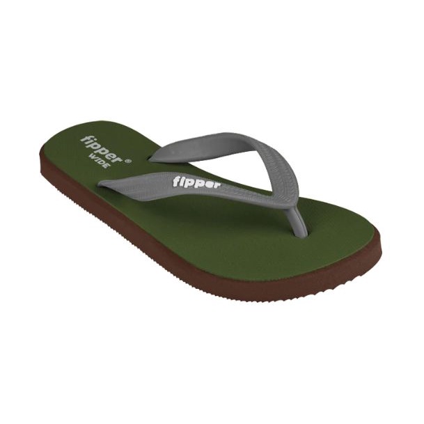 Sandal Fipper Wide Green Army Brown Havana Grey Original