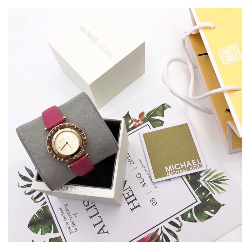 JAM TANGAN PRIA WANITA | RANTAI | KULIT | KARET | MURAH | MICHAEL KORS - MK 2525 STRAP RUBBER ORI