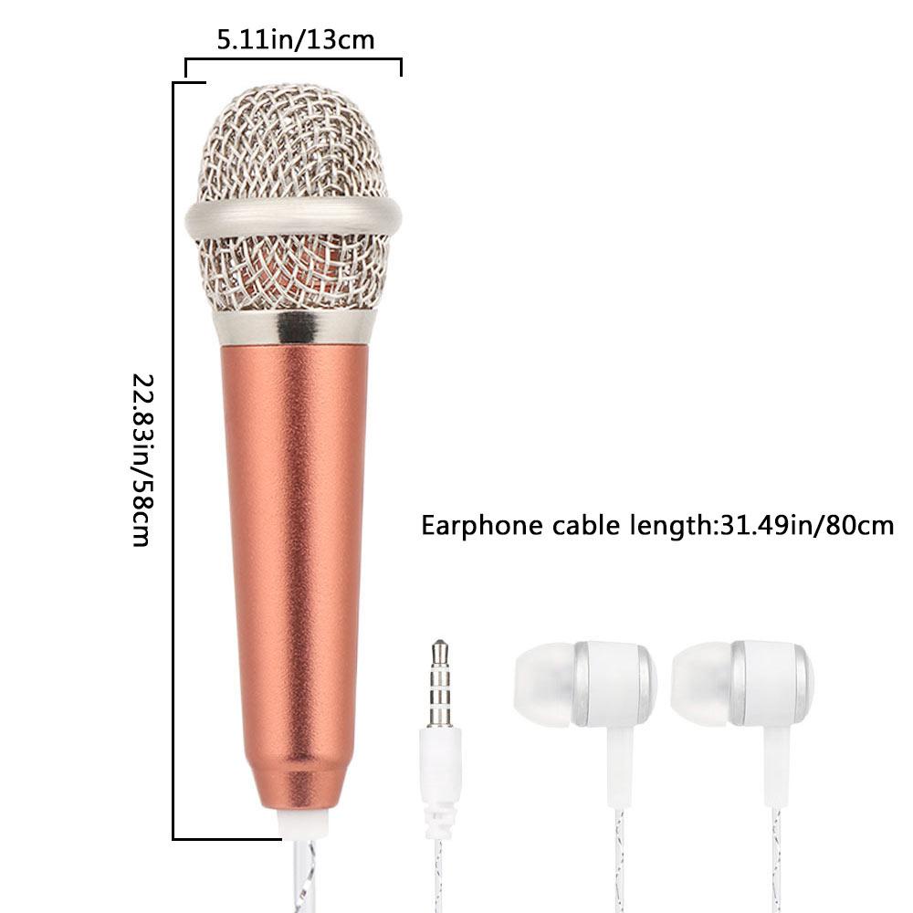 Top Mini Microphone Handphone Notebook Baru Dengan Headphone