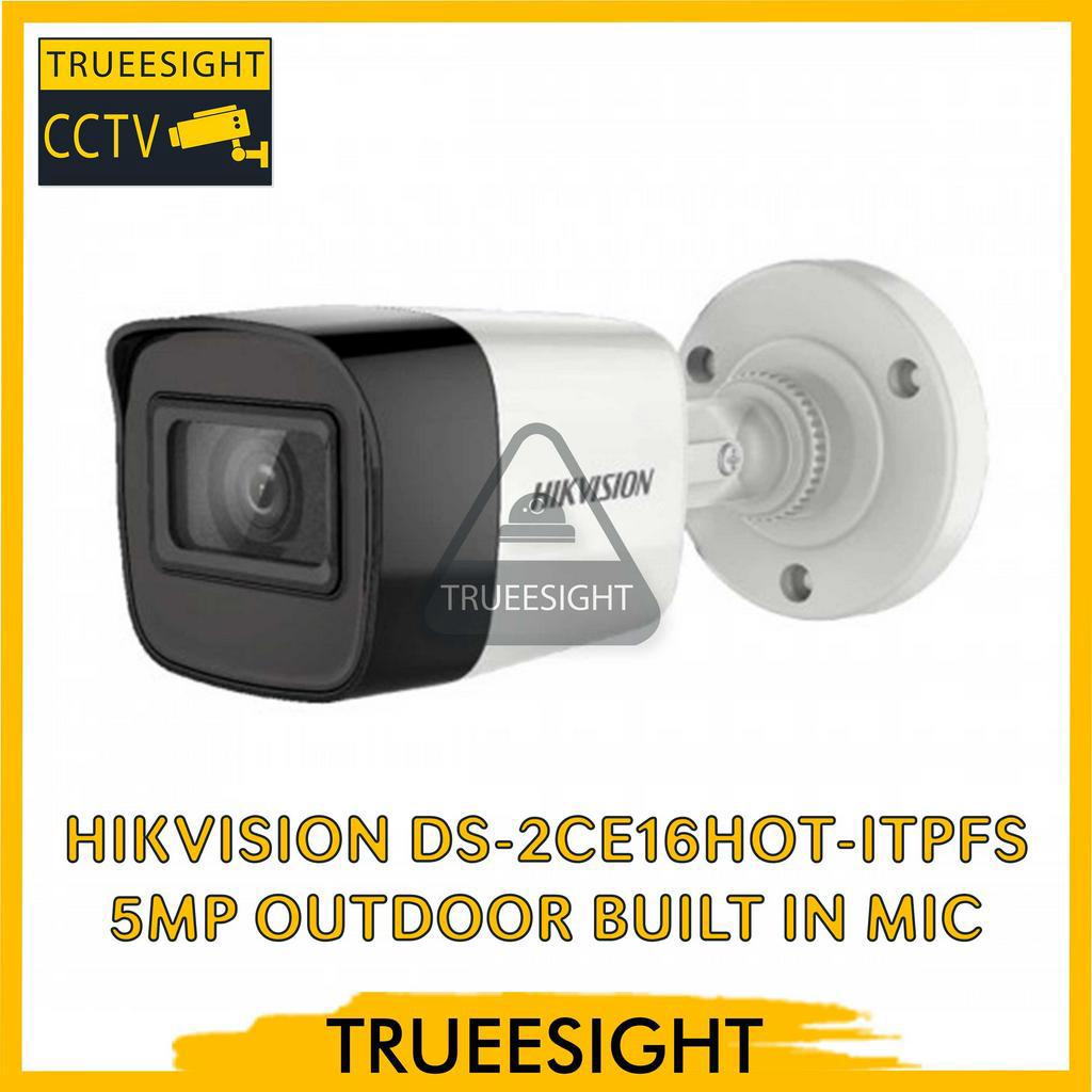 HIKVISION OUTDOOR 5MP BUILT IN MIC DS-2CE16HOT-ITPFS