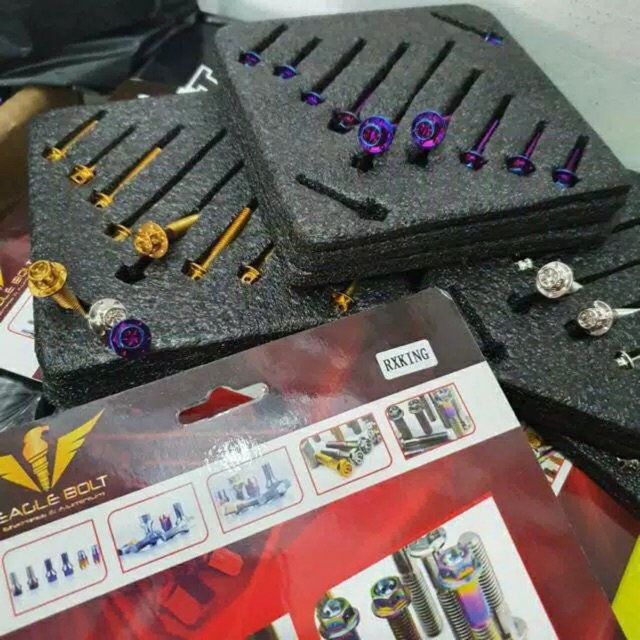 BAUT BAK MESIN KOPLING PROBOLT FLOWER RX KING RXZ ORIGINAL THAILAND