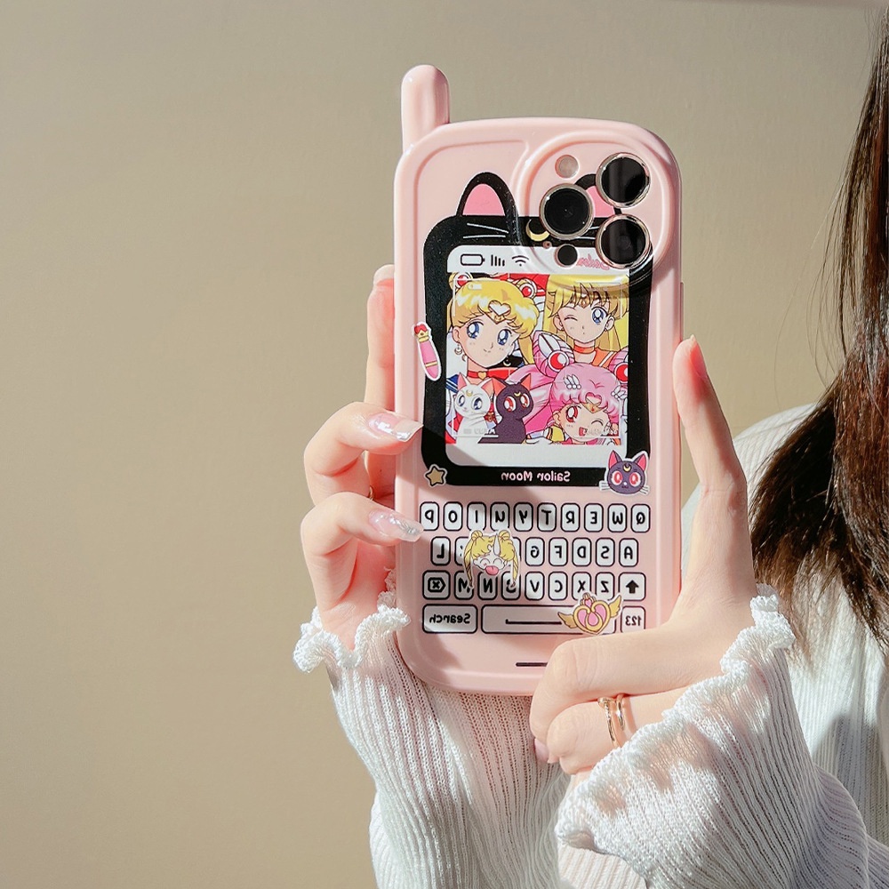 Case Pelindung Motif Kartun Pink Untuk Iphone 11 12 13 PRO MAX