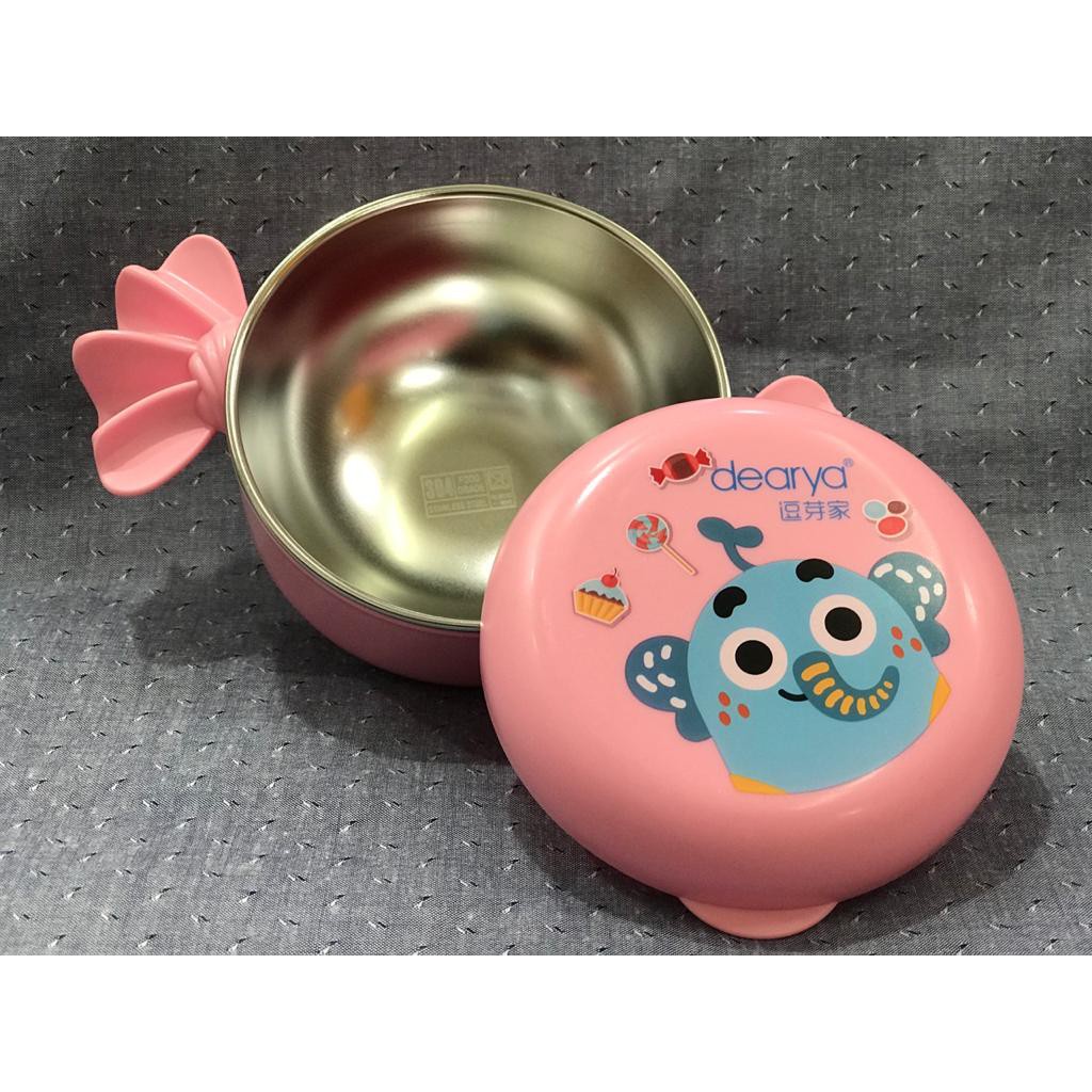 BABY BEYOND FOODGRADE SS BOWL WITH CANDY GRIP 220 ML