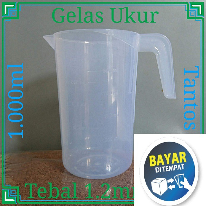 Gelas Ukur Plastik 1000 Ml Takar 1000ml 1 Liter Bisa Tumpuk Antar Gelas Shopee Indonesia