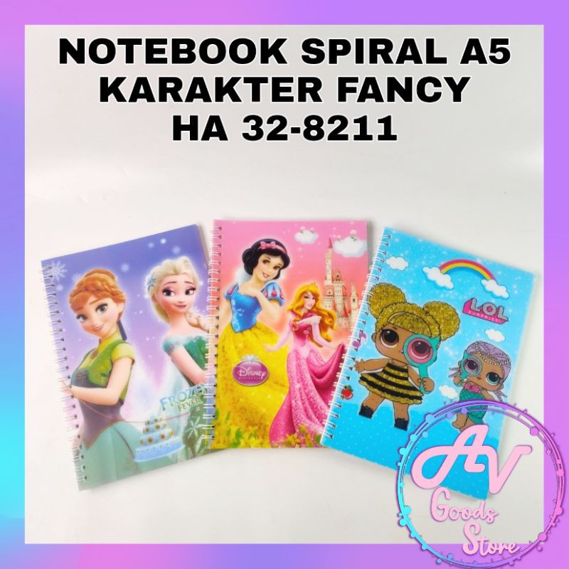

Notebook Spiral A5 Karakter H32-8211 / Diary spiral A5 / Notebook Spiral Fancy