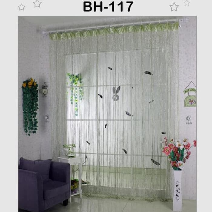 Tirai Rajut Gliter BH-117