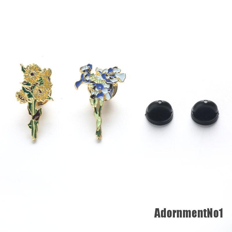 (Adornmentno1) Bros Pin Enamel Bentuk Bunga Matahari Untuk Aksesoris Tas / Pakaian