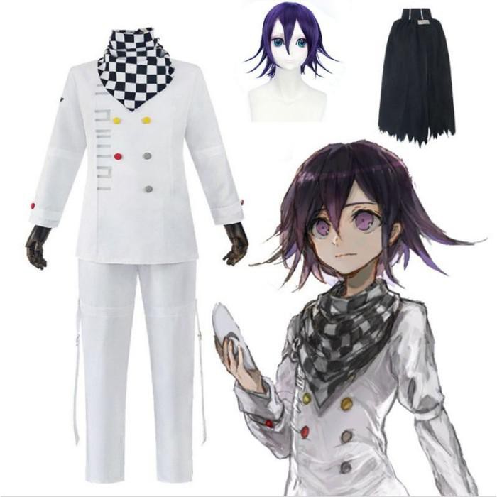 Rahma | Anime Danganronpa V3 Ouma Kokichi Cosplay Costume School Uniform Kekinian Terlaris
