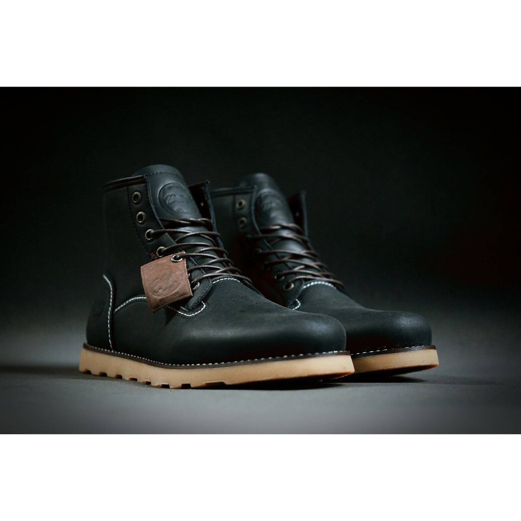 Sepatu Kulit Pria Semi Boots Kerja Kantor Jalan Santai Formal Dan Non Formal || BRADLEY'S FOOTWEAR