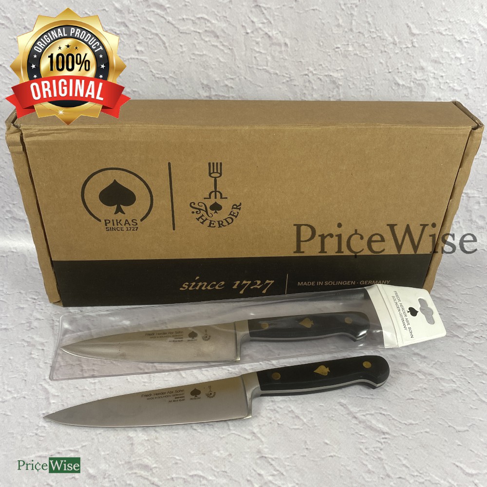 Pisau Garpu Chef 6" Asli Stainless Steel Premium Pisau Dapur Herder / Chef's Knife