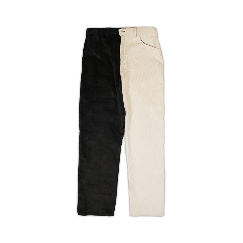 Corduroy black white- celana corduroy- celana corduray panjang- corduroy pants- 4cm- 4cmstore