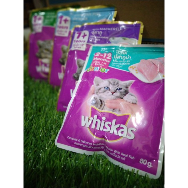 Makanan kucing basah merk Whiskas  80gr