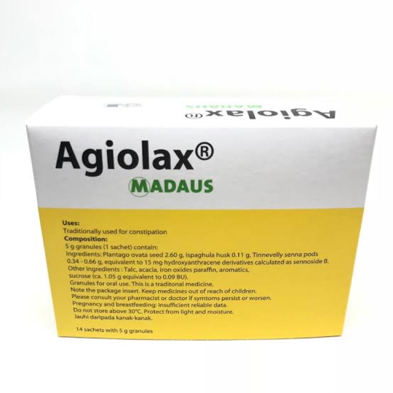 

Agiolax Granules 5g 14 sachet for Constipation Relief