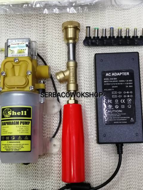 Paket pompa DC shell high pressure pompa air mobil motor berkualitas