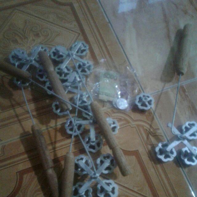 Paket Cetakan Kue Kembang Goyang Bunga Gandeng