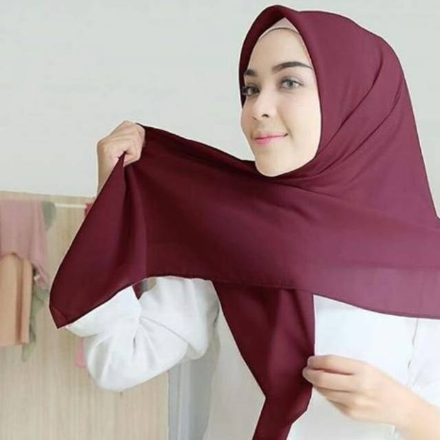 (KJI) (PROMO) HIJAB POLYCOTTON BELLA SQUARE DOUBLE HYCON PREMIUM