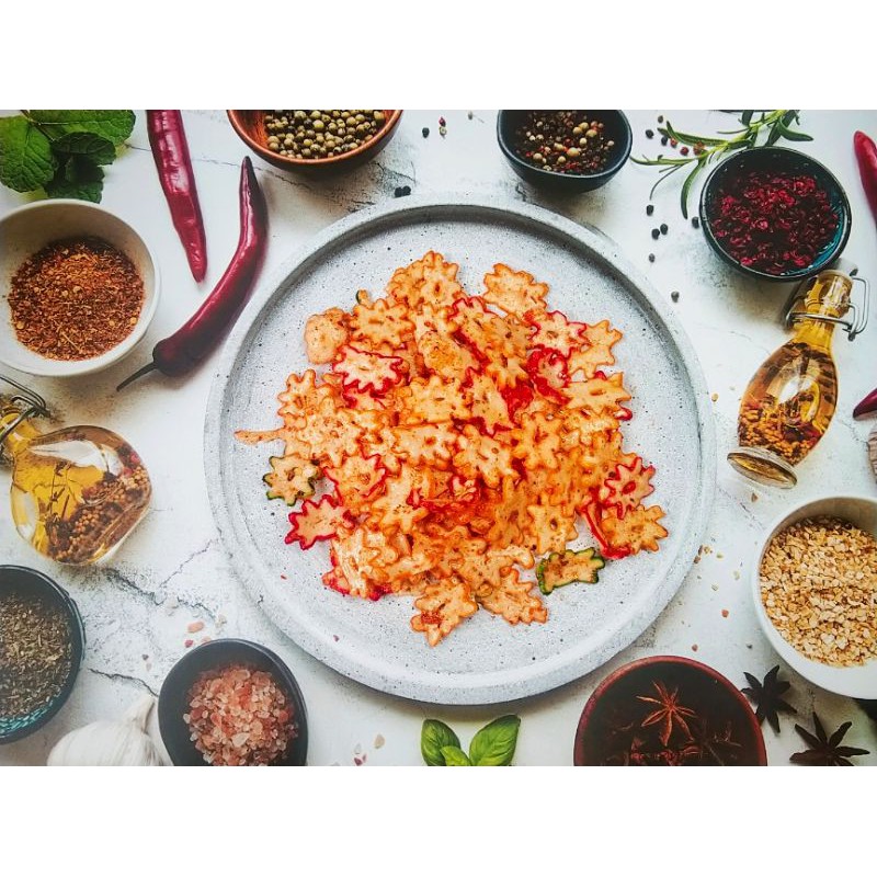 

seblak kering kerupuk bunga