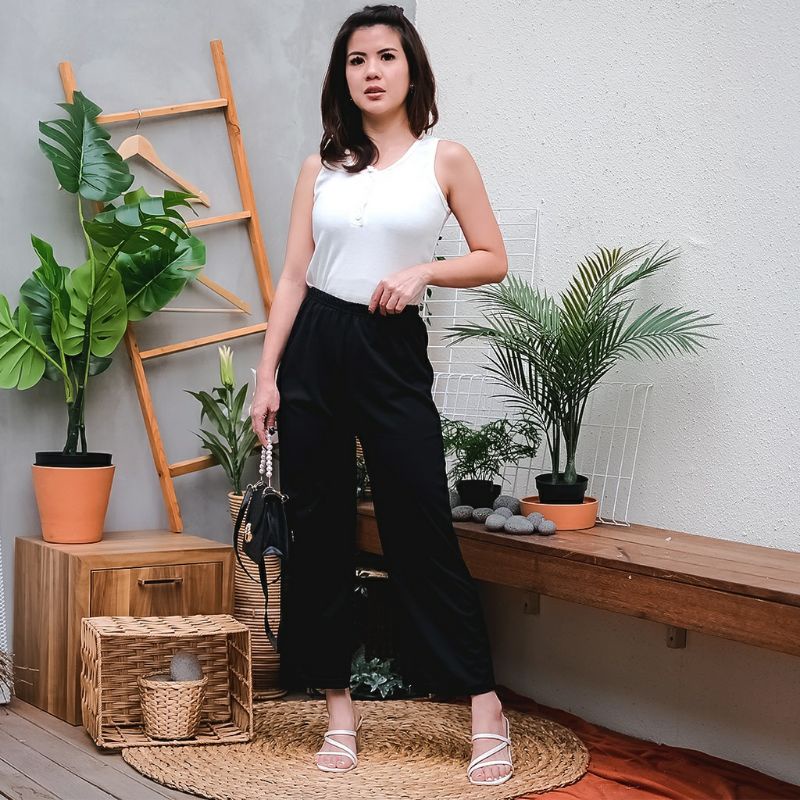 Arifirn Kulot Zora Crepe Pant - Celana Kulot Wanita Murah