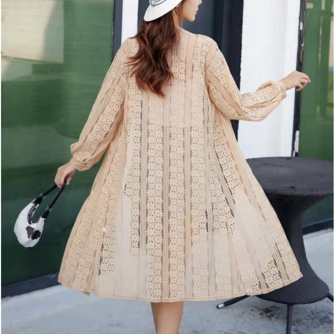 Serena Long Outer Cardigan Lace busana pantai [921]