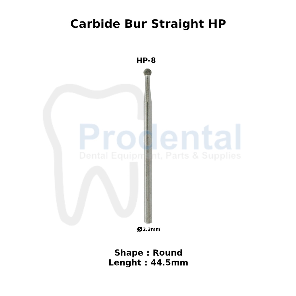 Dental surgical HP-8 bur tulang carbide tungsten round bur gigi odontek seperti SS White